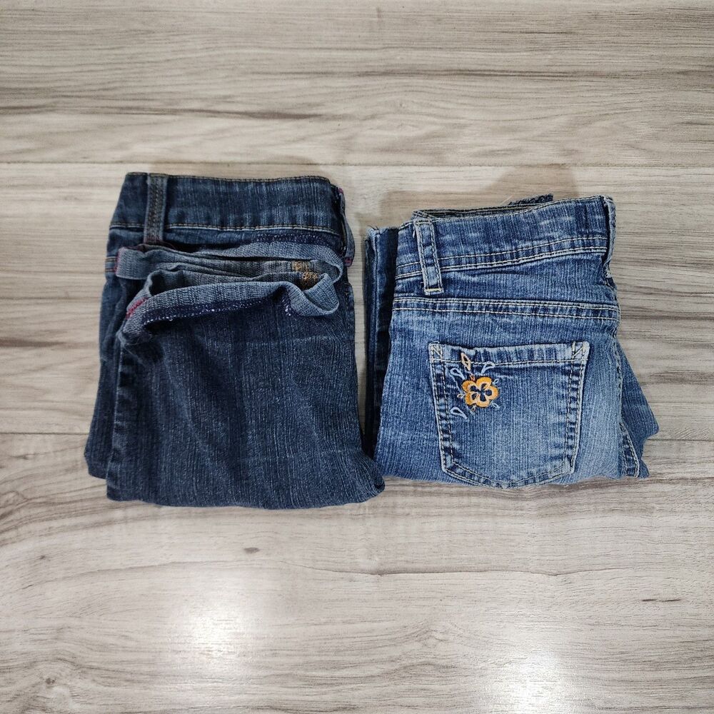 Girls Denim Shorts Size 8 - 10 Lot of 2